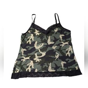 Currants Camo Tank Top 3X